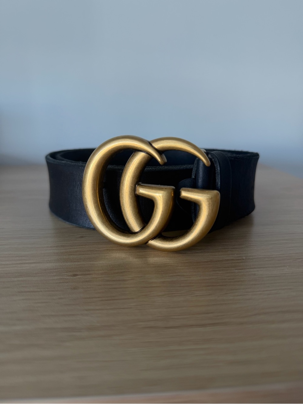 Authentic Gucci GG Marmont Wide Belt – Black Leather Size 95/38 – Made in Italy - Picture 3 of 9
